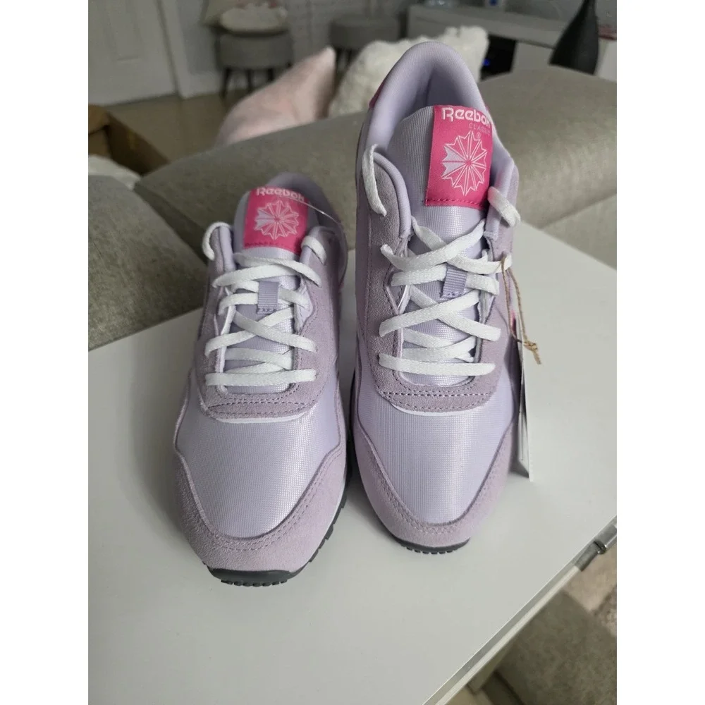 REEBOK CLASSIC‎ KIDS Sneakers CL Nylon Running/course 100209679 Sz 6.5 Pink